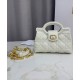 Repliche Mini borsa a mano Dior Jolie Cannage S3123 Beige Imitazioni False Online