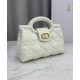 Repliche Mini borsa a mano Dior Jolie Cannage S3123 Beige Imitazioni False Online