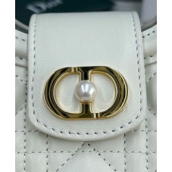 Repliche Mini borsa a mano Dior Jolie Cannage S3123 Beige Imitazioni False Online