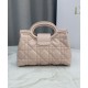 Repliche Mini borsa a mano Dior Jolie Cannage S3123 Rosa Imitazioni False Online
