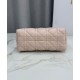 Repliche Mini borsa a mano Dior Jolie Cannage S3123 Rosa Imitazioni False Online
