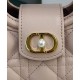 Repliche Mini borsa a mano Dior Jolie Cannage S3123 Rosa Imitazioni False Online
