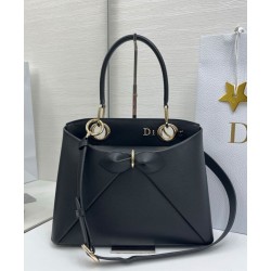 Repliche Borsa tote Dior CD 26SS con fiocco Nero Imitazioni False Online