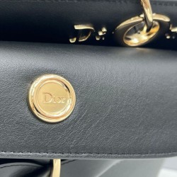 Repliche Borsa tote Dior CD 26SS con fiocco Nero Imitazioni False Online