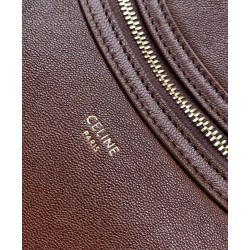 Repliche Borsa tote a spalla media Luggage Celine morbida pelle di agnello lucida malva Imitazioni False Online