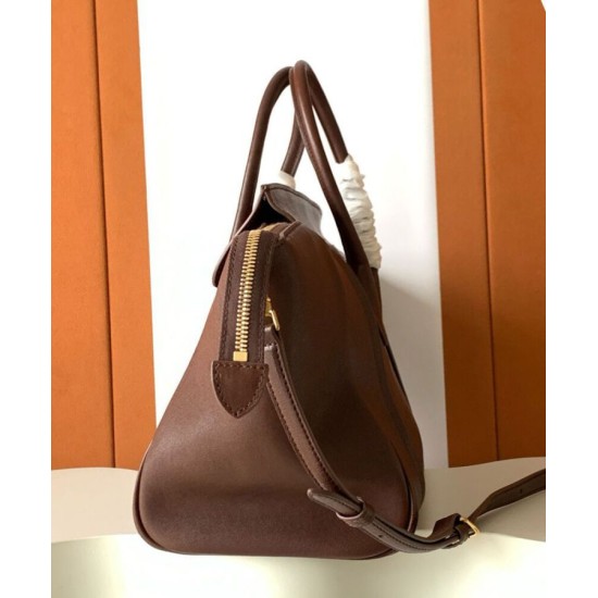 Repliche Borsa tote a spalla media Luggage Celine morbida pelle di agnello lucida malva Imitazioni False Online