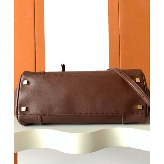Repliche Borsa tote a spalla media Luggage Celine morbida pelle di agnello lucida malva Imitazioni False Online