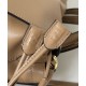 Repliche Zaino con coulisse da donna Fendi Cappuccino Vintage Albicocca Imitazioni False Online