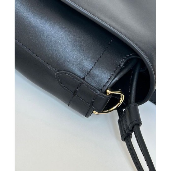 Repliche Zaino con coulisse da donna Fendi Cappuccino Vintage Nero Imitazioni False Online