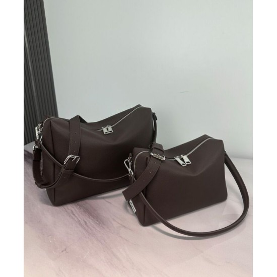 Repliche Borsa a tracolla Fendi Lui Media/Grande 7VA667 Caffè Imitazioni False Online