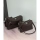 Repliche Borsa a tracolla Fendi Lui Media/Grande 7VA667 Caffè Imitazioni False Online