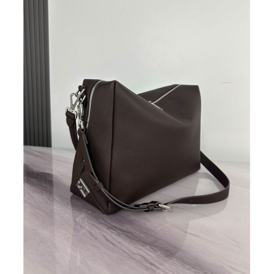 Repliche Borsa a tracolla Fendi Lui Media/Grande 7VA667 Caffè Imitazioni False Online