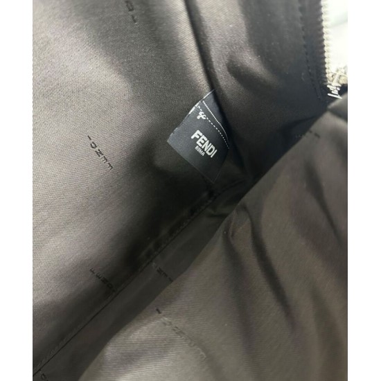 Repliche Borsa a tracolla Fendi Lui Media/Grande 7VA667 Caffè Imitazioni False Online