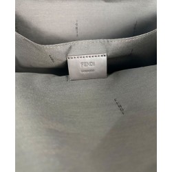 Repliche Borsa a tracolla Fendi Lui Media/Grande 7VA667 Caffè Imitazioni False Online