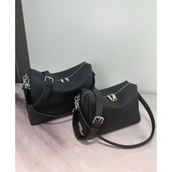 Repliche Borsa a tracolla Fendi Lui Media/Grande 7VA667 Nero Imitazioni False Online