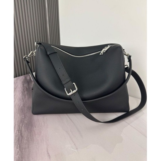 Repliche Borsa a tracolla Fendi Lui Media/Grande 7VA667 Nero Imitazioni False Online
