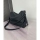 Repliche Borsa a tracolla Fendi Lui Media/Grande 7VA667 Nero Imitazioni False Online