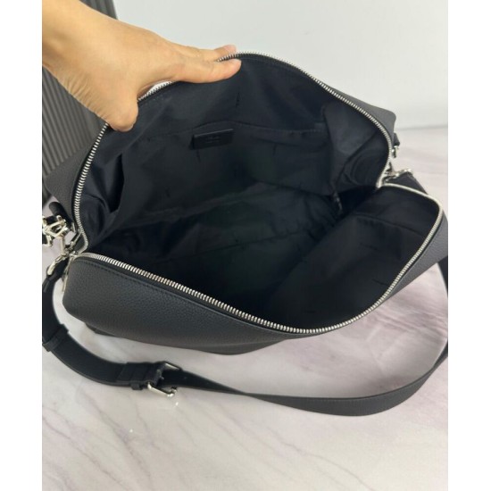 Repliche Borsa a tracolla Fendi Lui Media/Grande 7VA667 Nero Imitazioni False Online