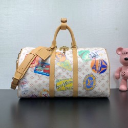 Repliche Perfette M14736 Borsa da viaggio LV Keepall Bandoulière 45 Monogram Dune Imitazioni False Online