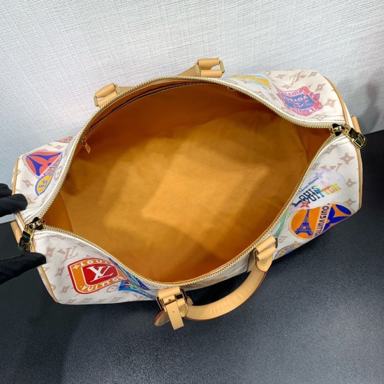 Repliche Perfette M14736 Borsa da viaggio LV Keepall Bandoulière 45 Monogram Dune Imitazioni False Online