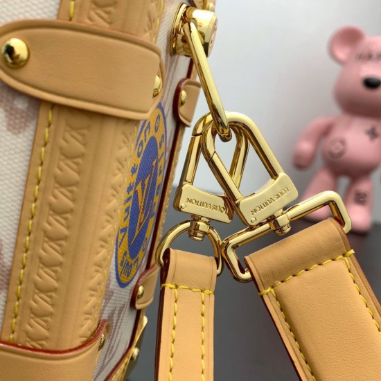 Repliche Perfette LV M14606 Borsa media Side Trunk Monogram Dune Flight Mode Imitazioni False Online