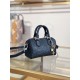 Repliche Perfette LV Nano Speedy Handbag M26510 Blu scuro Imitazioni False Online