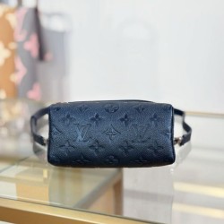 Repliche Perfette LV Nano Speedy Handbag M26510 Blu scuro Imitazioni False Online