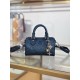 Repliche Perfette LV Nano Speedy Handbag M26510 Blu scuro Imitazioni False Online