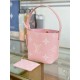 Repliche Perfette LV ALL IN BB Tote Bag bicolore M14356 Rosa Imitazioni False Online