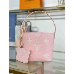 Repliche Perfette LV ALL IN BB Tote Bag bicolore M14356 Rosa Imitazioni False Online