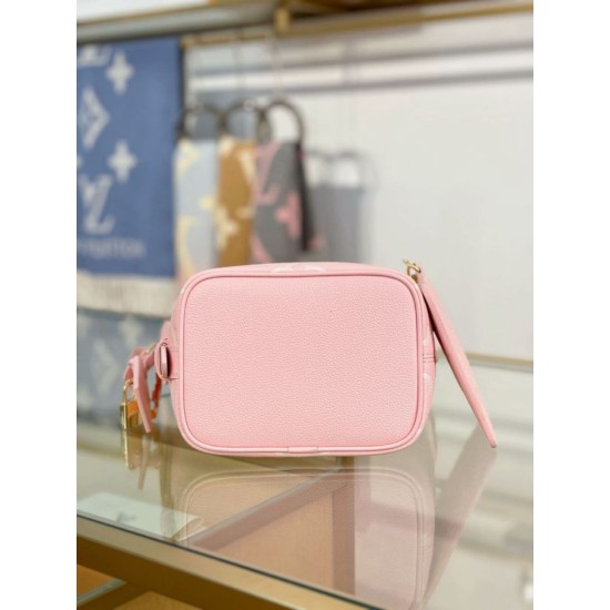 Repliche Perfette LV ALL IN BB Tote Bag bicolore M14356 Rosa Imitazioni False Online