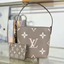 Repliche Perfette LV All In BB Tote Bag bicolore M13045 Grigio Imitazioni False Online