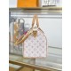 Repliche Perfette LV Speedy Soft 30 Lucky Bag M15108 Bianco bicolore Imitazioni False Online