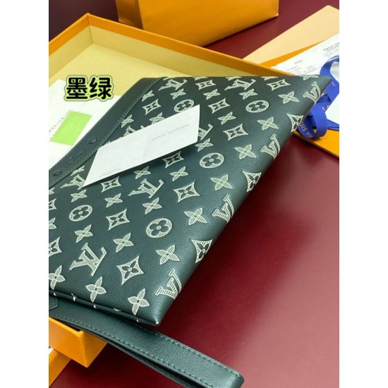 Repliche Perfette LV Pochette Pochette da viaggio M81570 Verde Imitazioni False Online
