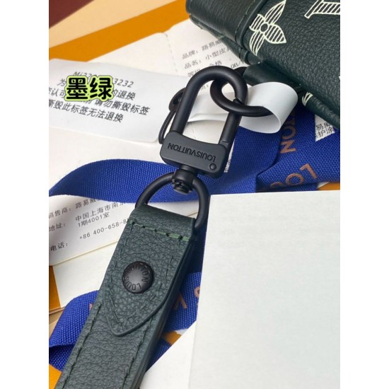 Repliche Perfette LV Pochette Pochette da viaggio M81570 Verde Imitazioni False Online