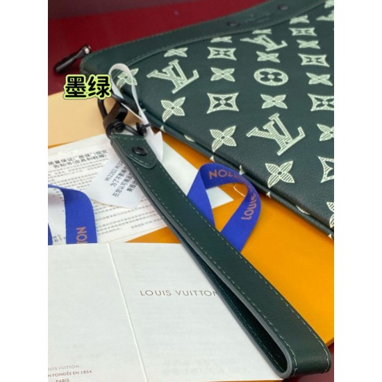 Repliche Perfette LV Pochette Pochette da viaggio M81570 Verde Imitazioni False Online