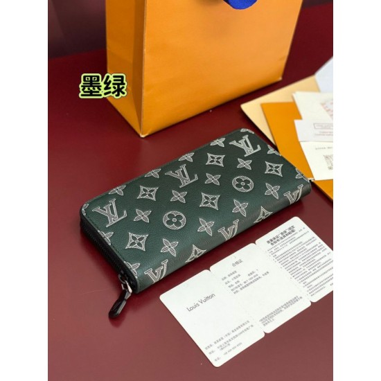 Repliche Perfette LV M27178 Portafoglio orizzontale Zippy Verde Imitazioni False Online