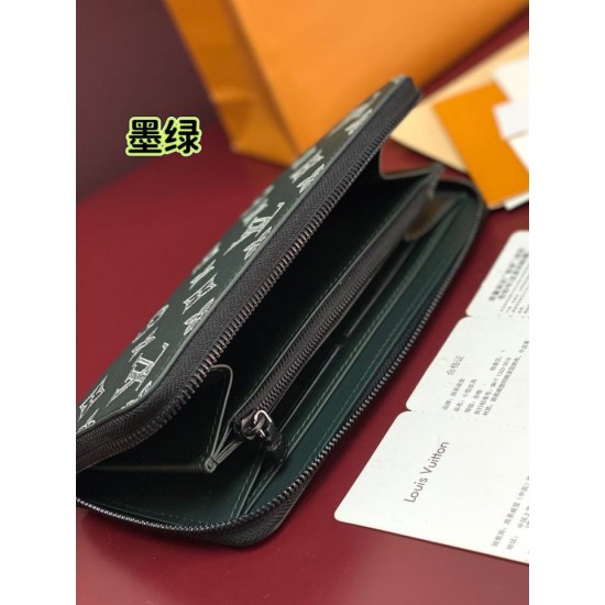 Repliche Perfette LV M27178 Portafoglio orizzontale Zippy Verde Imitazioni False Online