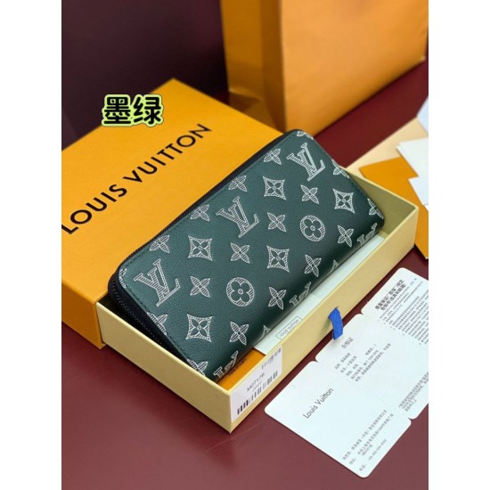 Repliche Perfette LV M27178 Portafoglio orizzontale Zippy Verde Imitazioni False Online