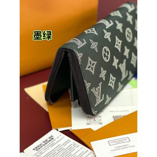 Repliche Perfette LV M27178 Portafoglio orizzontale Zippy Verde Imitazioni False Online