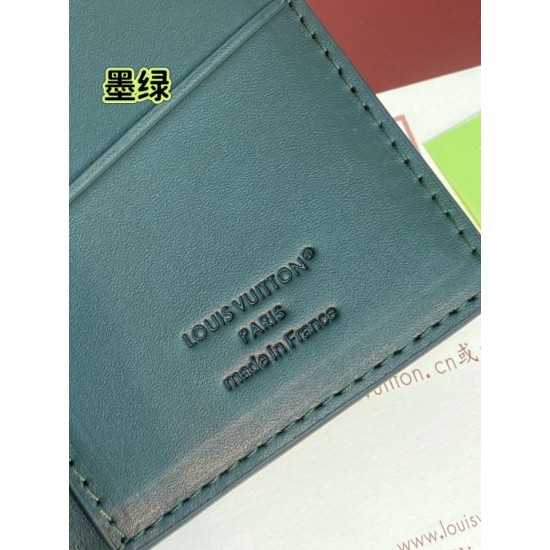 Repliche Perfette LV M61697 Portafoglio Brazza Monogram Eclipse Verde Imitazioni False Online