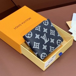 Repliche Perfette LV Portafogli multipli M61695 Blu Imitazioni False Online