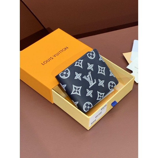 Repliche Perfette LV Portafogli multipli M61695 Blu Imitazioni False Online