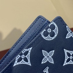 Repliche Perfette LV Portafogli multipli M61695 Blu Imitazioni False Online