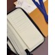 Repliche Perfette LV Portafoglio verticale Zippy M62295 Bianco bicolore Imitazioni False Online