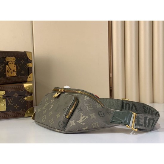Repliche Perfette LV m26933 Marsupio Rush da uomo Verde Imitazioni False Online