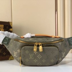 Repliche Perfette LV m26933 Marsupio Rush da uomo Verde Imitazioni False Online