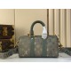 Repliche Perfette M26930 Borsa da viaggio LV Keepall Bandoulière 25 Verde Imitazioni False Online