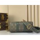 Repliche Perfette M26930 Borsa da viaggio LV Keepall Bandoulière 25 Verde Imitazioni False Online
