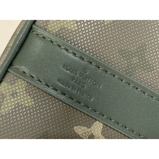 Repliche Perfette M26930 Borsa da viaggio LV Keepall Bandoulière 25 Verde Imitazioni False Online